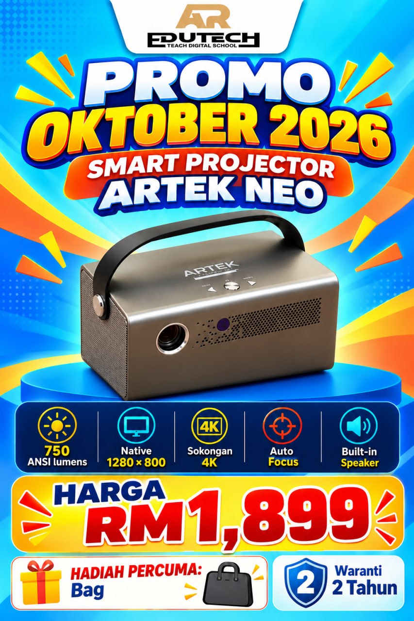 POSTER PROMO OCTOBER 2026 

SMART PROJECTOR ARTEK NEO WITH BAG