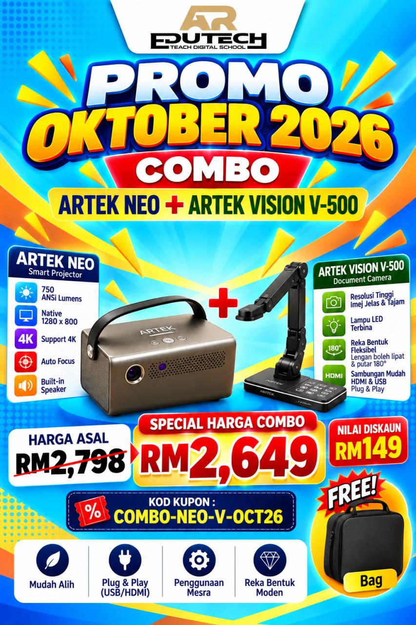 POSTER PROMO OCTOBER 2026 

COMBO PROJECTOR ARTEK NEO + ARTEK VISION V500