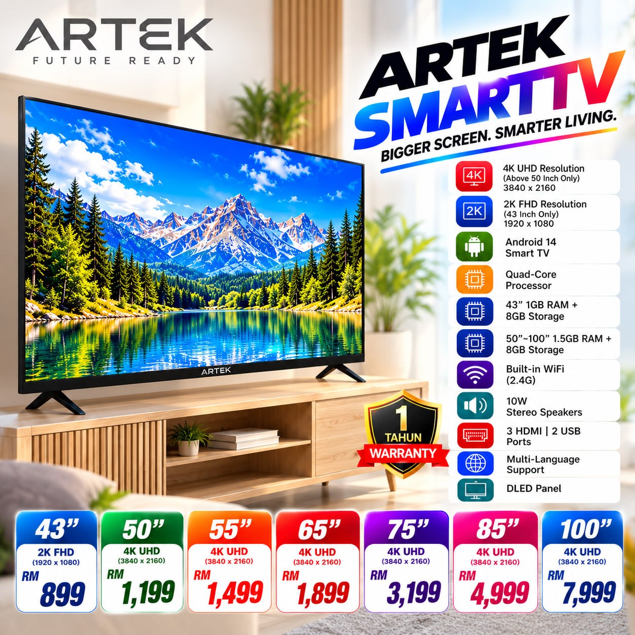 POSTER OCTOBER 2026 

ARTEK SMART TV