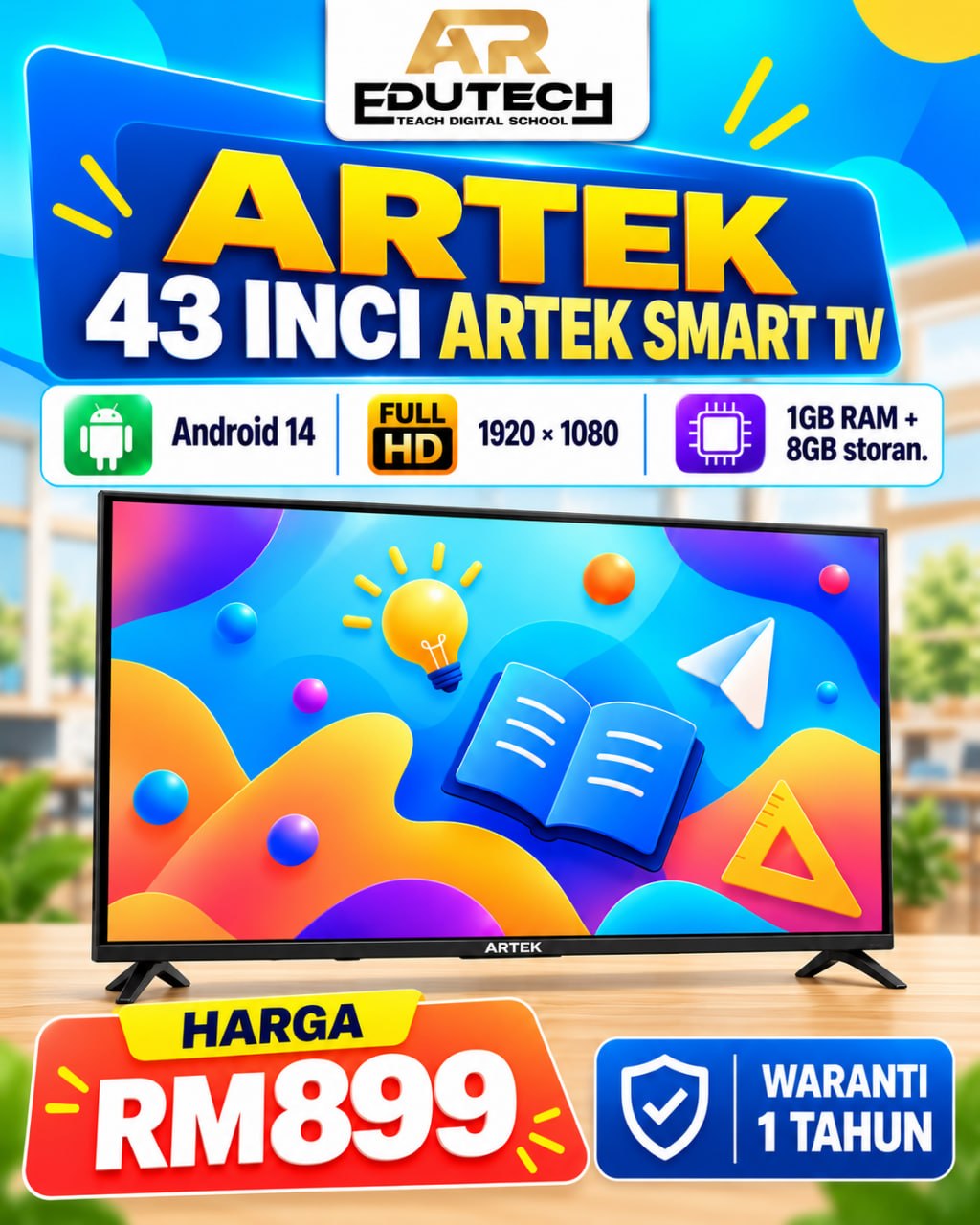 POSTER OCTOBER 2026 

ARTEK SMART TV 43"