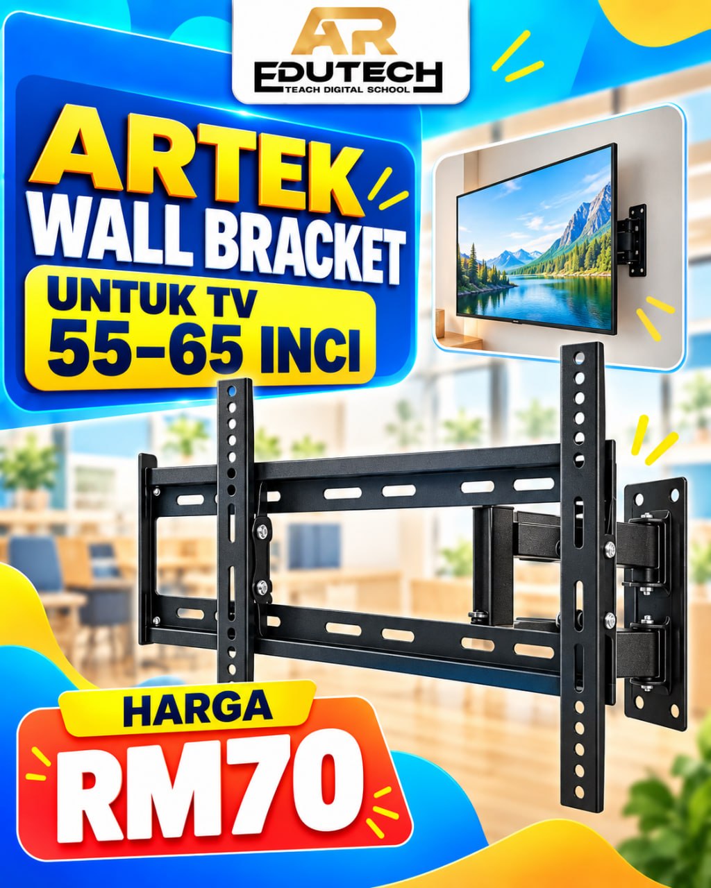 POSTER OCTOBER 2026 

ARTEK WALL BRACKET FOR TV 55"- 65"