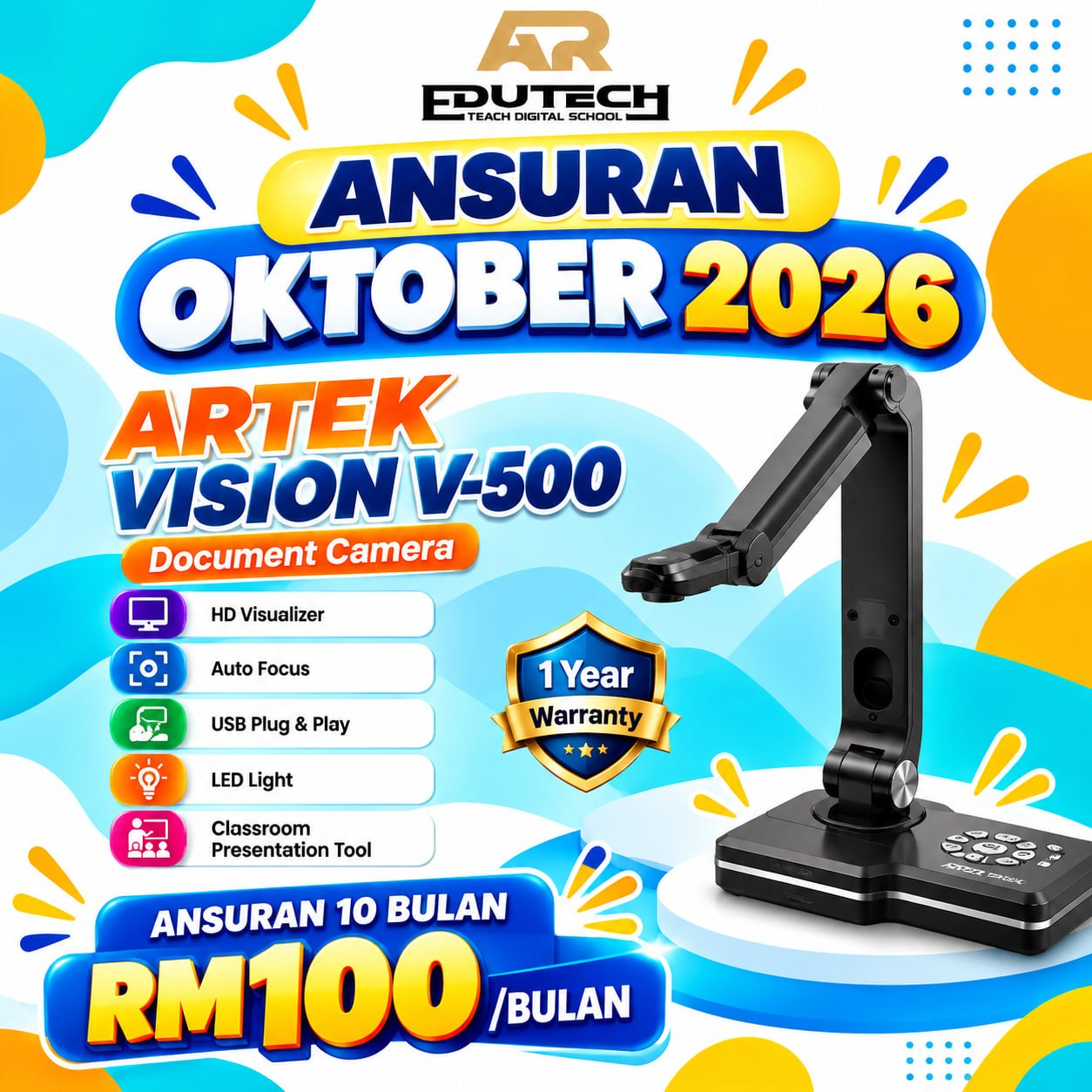 POSTER OCTOBER 2026 

ANSURAN 10 BULAN 
ARTEK VISION V500