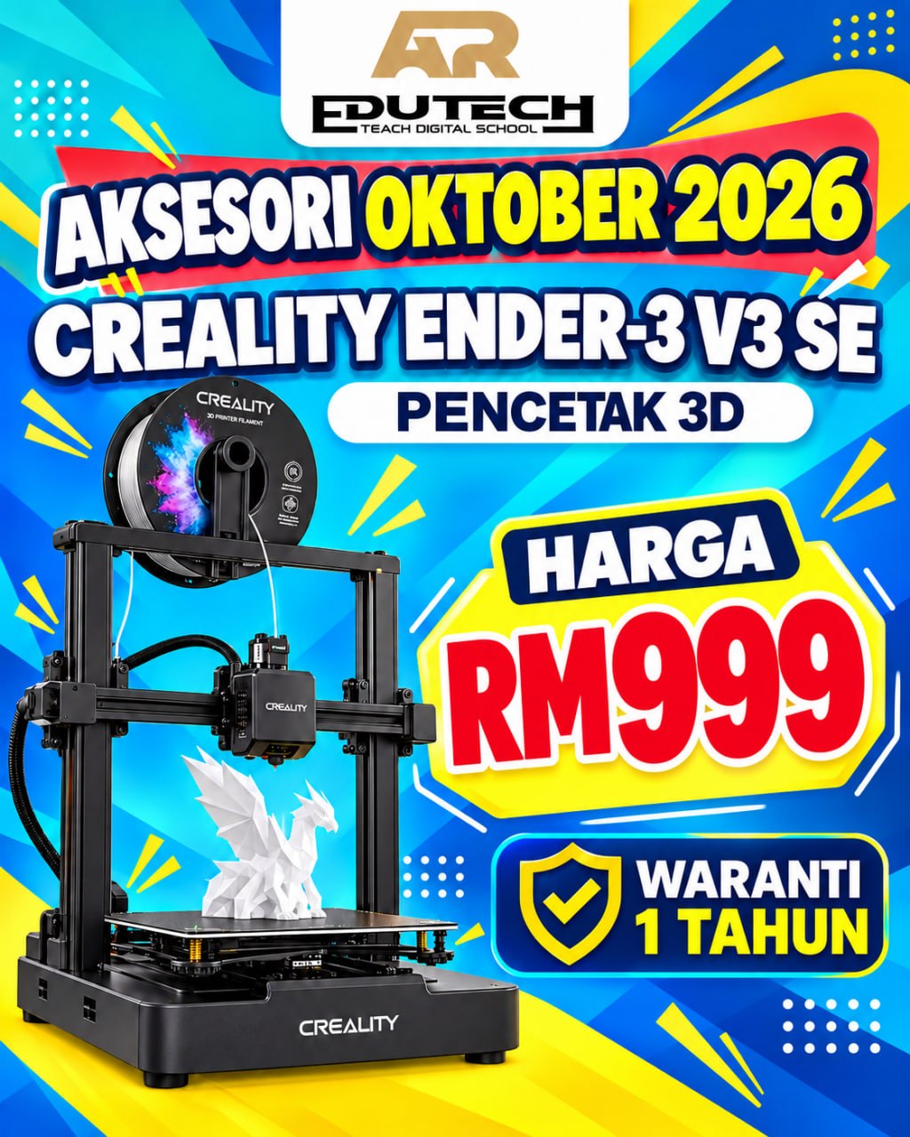 POSTER PROMO OCTOBER 2026 

Ender-3 V3 SE 3D Printer