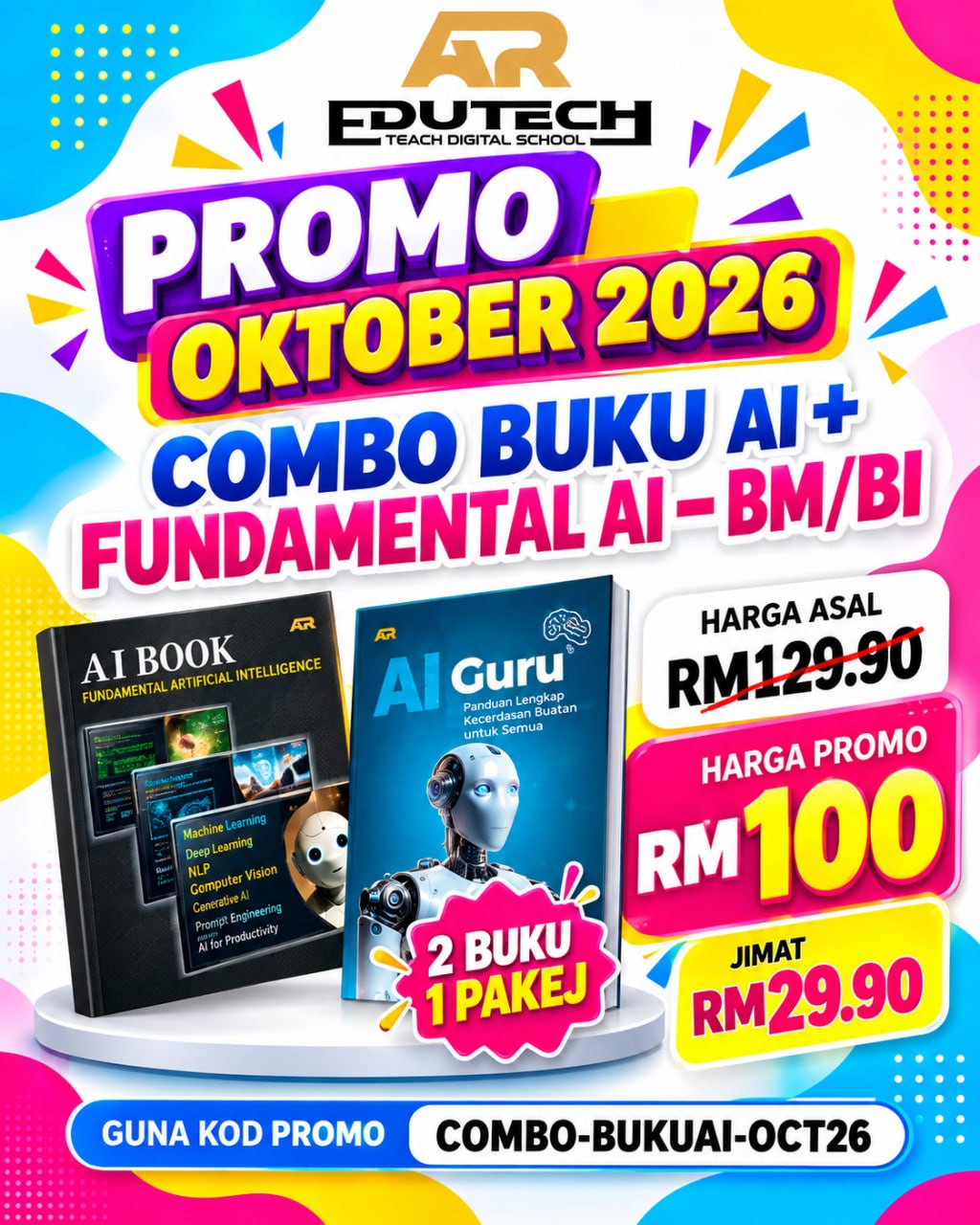 POSTER PROMO OCTOBER 2026 

COMBO BUKU AI + FUNDAMENTAL AI - BM/BI