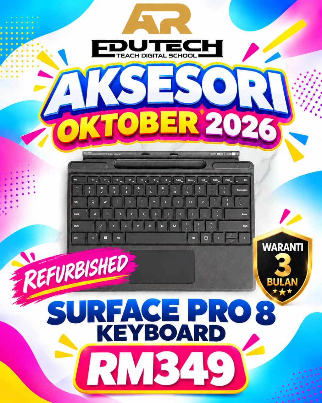 POSTER PROMO OCTOBER 2026 

Refurbished Surface Pro 8 Keyboard