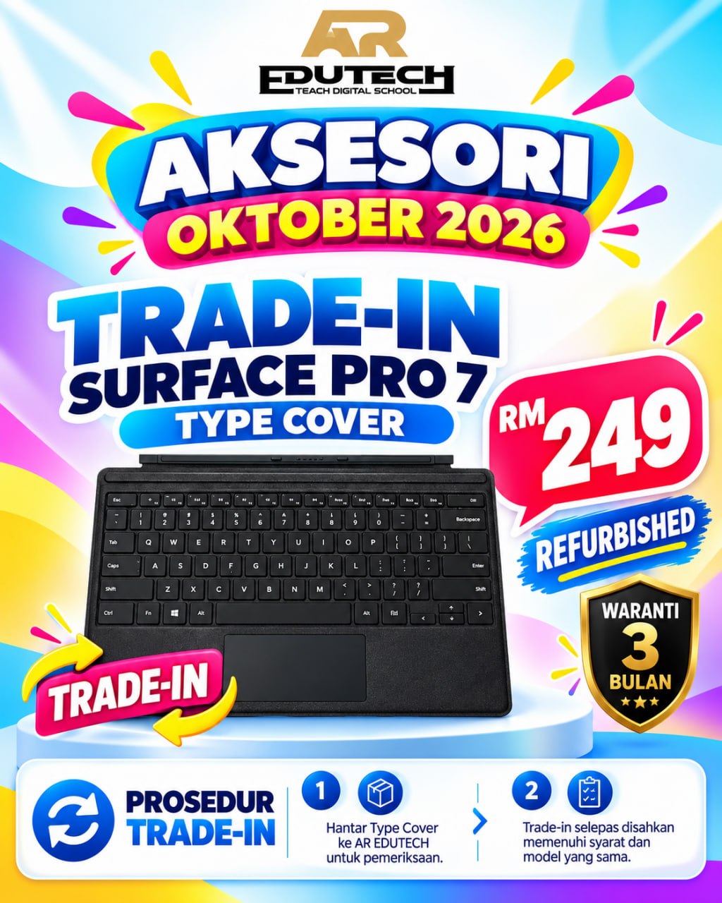 POSTER PROMO OCTOBER 2026 

Trade In Refurbished Surface Pro 7 Type Cover